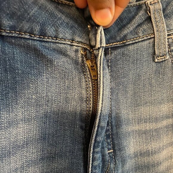 Lee Women Regular Fit Straight Leg Mid Rise Med Wash Jeans Denim Size14p Petite - Picture 7 of 10